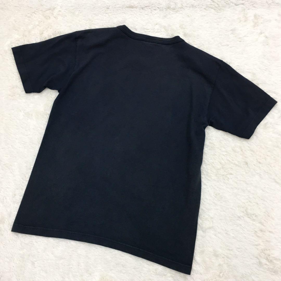 champion チャンピオン ヘビーウェイトジャージー T1011 Tシャツ コットン 胸ポケット メンズ サイズM 紺色 アメリカ USA製