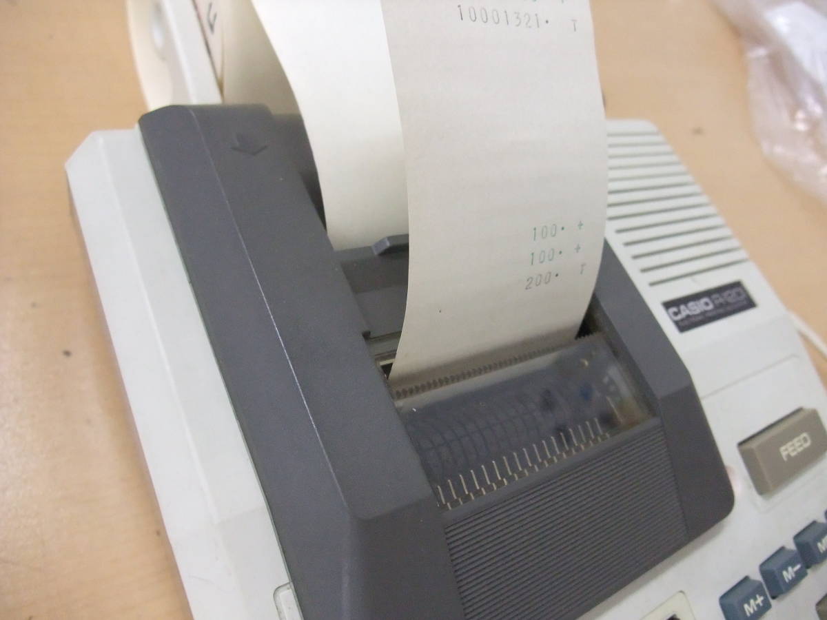 2024年新作入荷 中古 昭和レトロ 昭和52年代[1 カシオ電子式記録計算機 CASIO 筆記用具