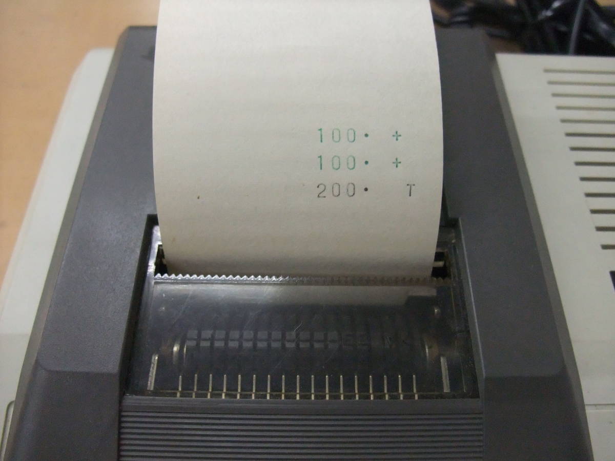 【海外輸入】 中古 昭和レトロ 昭和52年代[1 カシオ電子式記録計算機 CASIO 筆記用具