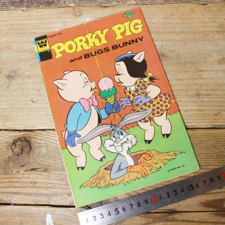 70s ポーキーピッグ バッグスバニー コミック PORKY PIG and BUGS BUNNY comics No.68 1976年 アメコミ ワーナー_画像1