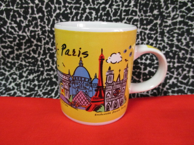 本命ギフト I LOVE PARIS アイラブパリ 陶器 パリの名所 デミタスカップ 小物入れ 新品