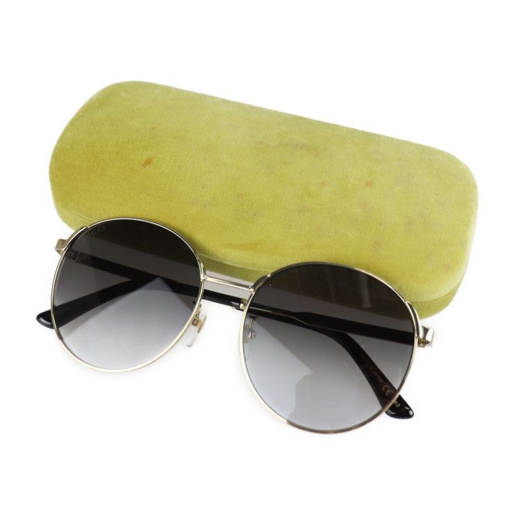 美品 GUCCI グッチ ウェブライン GG0206SK 001 サングラス