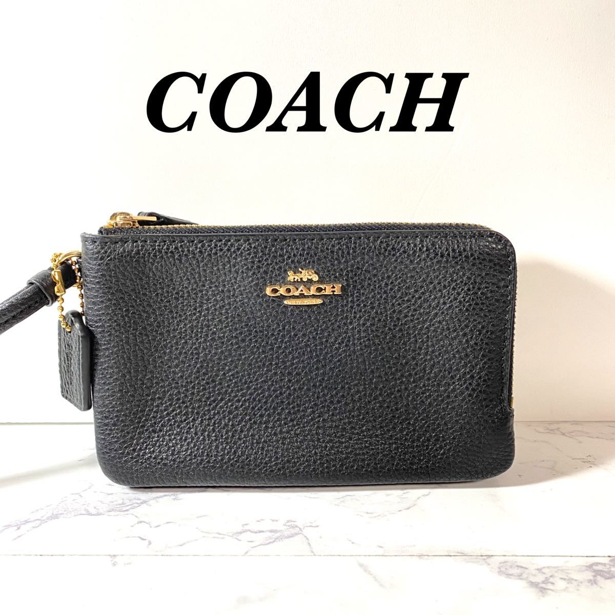 即納!最大半額!即納!最大半額!コーチ COACH ポーチ ブラック C6649