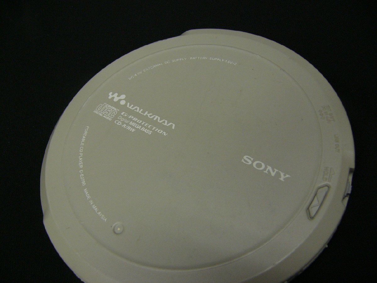 SONY ソニー ポータブルCDプレーヤー D-EJ700 CDWAUKMAN CDウォークマン SONY リモコン／RM-MC30L中古 ジャンクの画像5