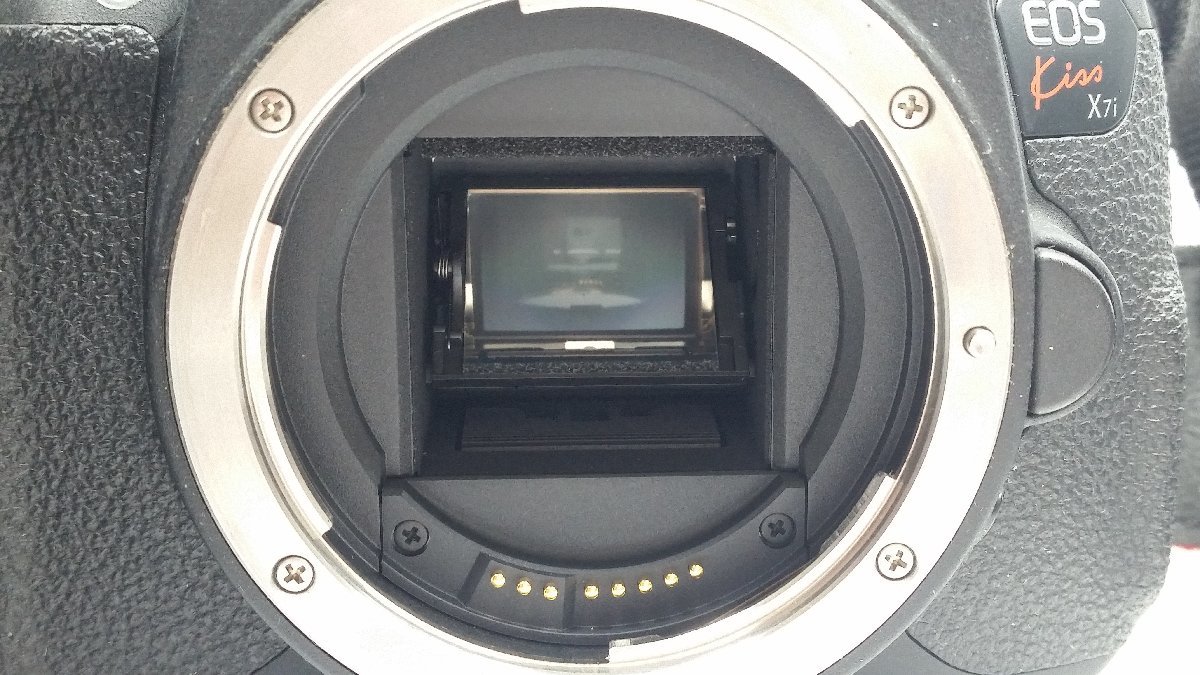 稼動品 Canon キャノン EOS Kiss X7i イオス キス EF-S 18-55 IS STM デジタル一眼 ボディ レンズ キット_画像6