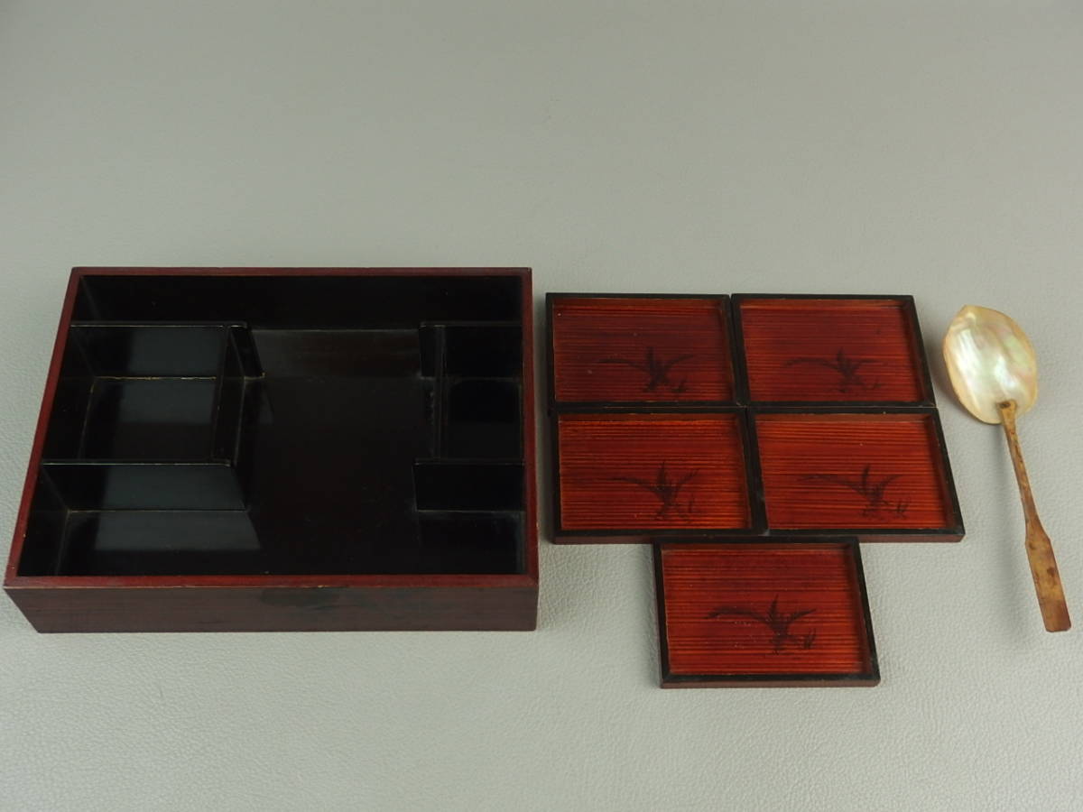 骨董・茶道具】☆古い 螺鈿細工煙草入?煙草盆?dn095ul 遊郭 喫煙道具