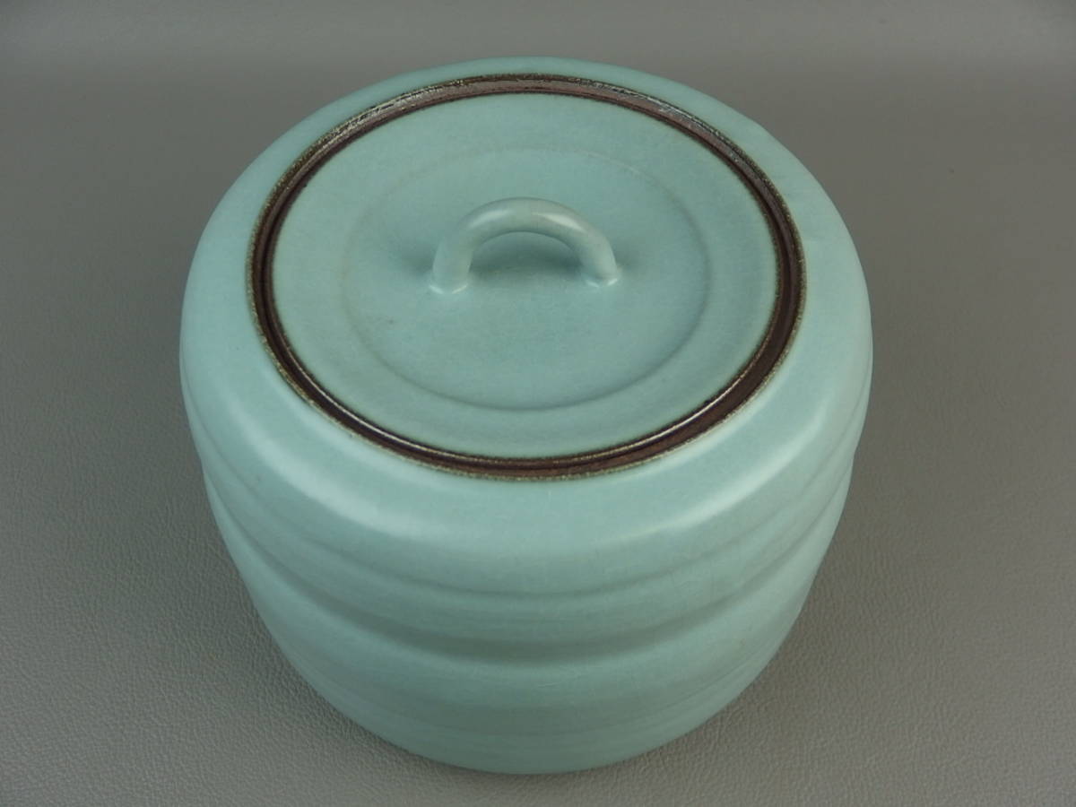 レビュー高評価の商品! 骨董・茶道具】☆人間国宝 花道 dn011tl 水指 中島宏粉青壷 水指