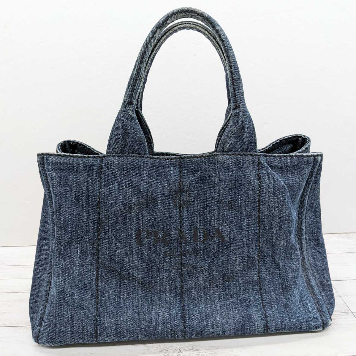 ∀ 販売証明書付き PRADA プラダ B1877B トートバッグ CANAPA カナパ