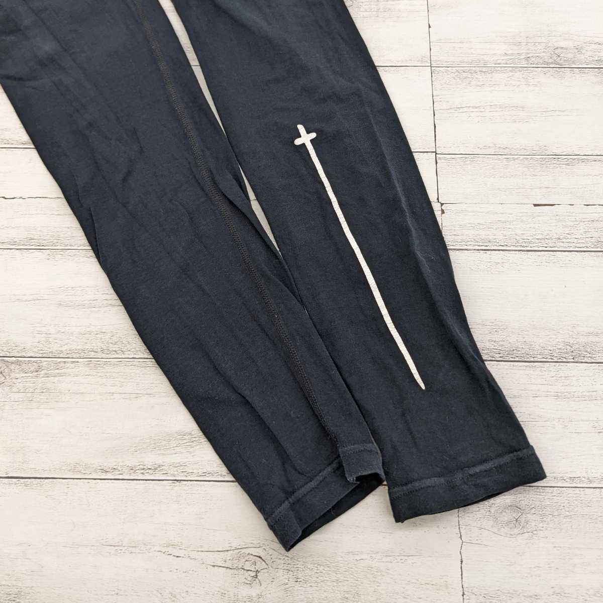 希少 レア CHROME HEARTS クロムハーツ レギンス タイツ クロス ブラック 黒 Sサイズ 正規品_画像7
