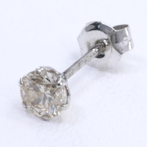 在庫品/即発送 Pt900☆天然ダイヤ0.15ct☆片耳ピアス☆42