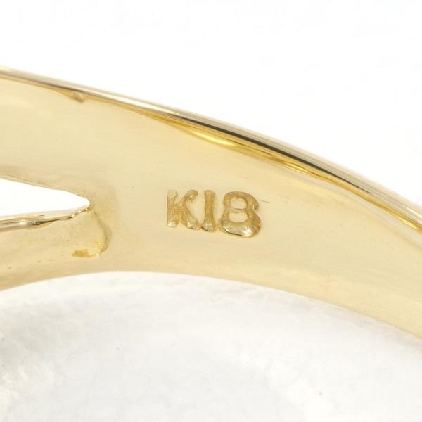 K18YG リング 0.27 12号 ダイヤ 中古 指輪 総重量約2.9g 美品 送料無料 