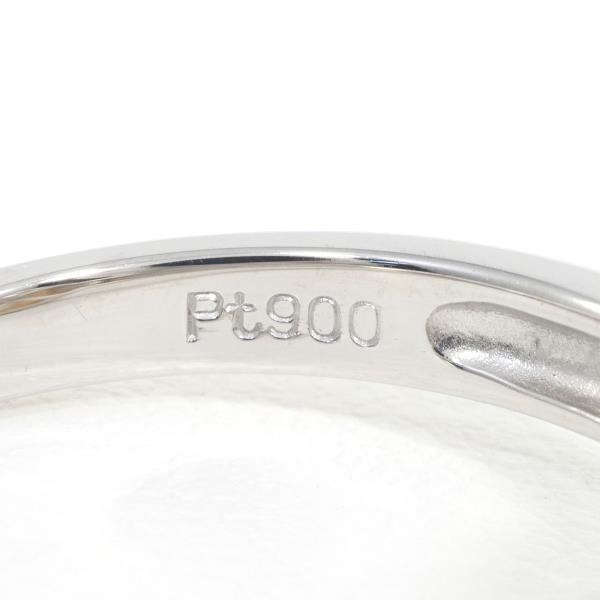PT900 リング 0.08 12.5号 ダイヤ パール 指輪 約9mm 総重量約6.3g 