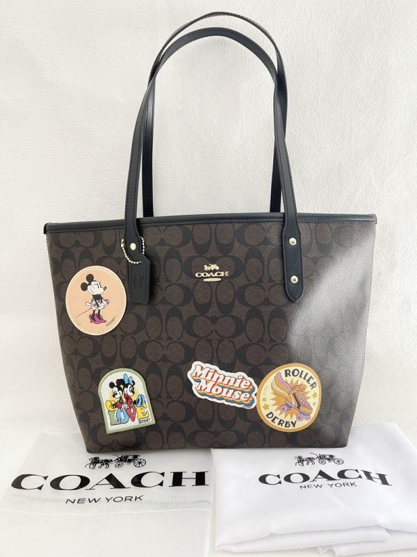 Coach コーチ トートバッグ レディース ディズニー ミッキー コラボ レザー ブラック ブラウン F アウトレット 正規品 Product Details Yahoo Auctions Japan Proxy Bidding And Shopping Service From Japan