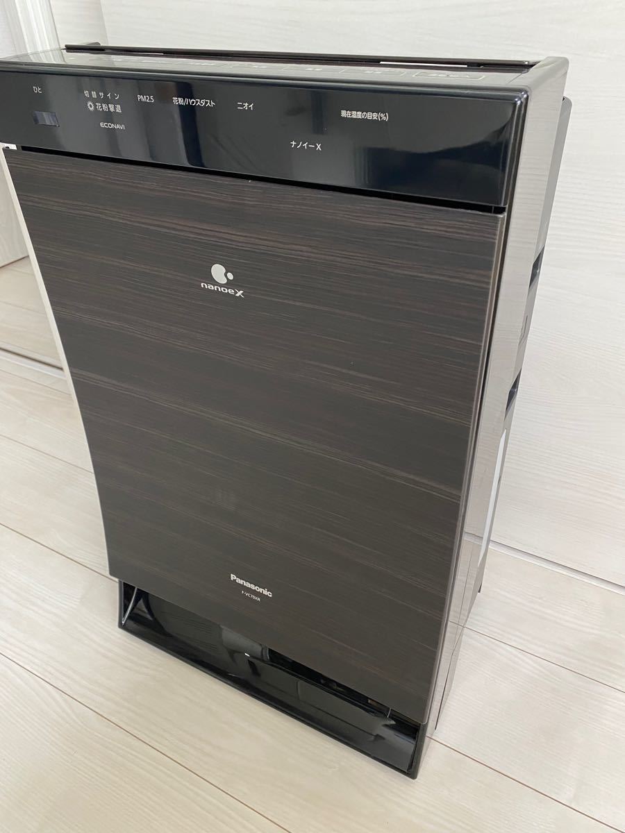 パナソニック加湿空気清浄機ナノイーX F-VC70XR♪19年HEPAフィルター