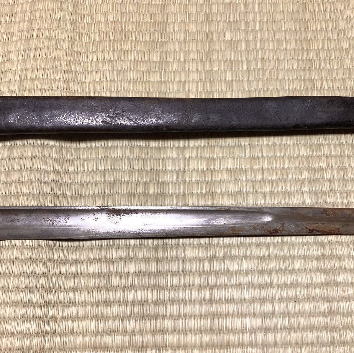 十三年式銃剣 剣差し付 全長 約75cm 模擬刀 軍刀 旧日本軍 当時物 ミリタリー 旧帝國陸軍 模造刀 大日本帝國 日本軍 古式銃 4