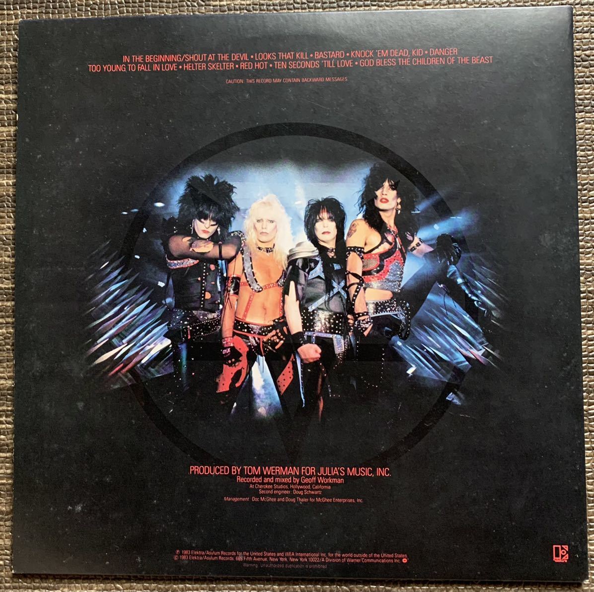 モトリークルー シャウトアットザデヴィル レコード LP motley crue 大手ECサイト 激レア!モトリークルー/シャウト・アット・ザ・デヴィル/未開封品 ミュージシャン