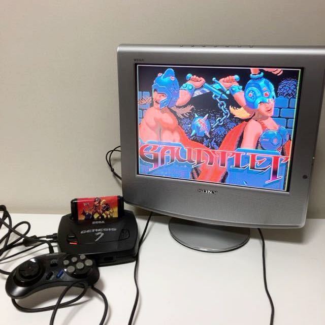 オイルペイント 【動作確認済】SEGA GENESIS3 セガジェネシス3本体 箱