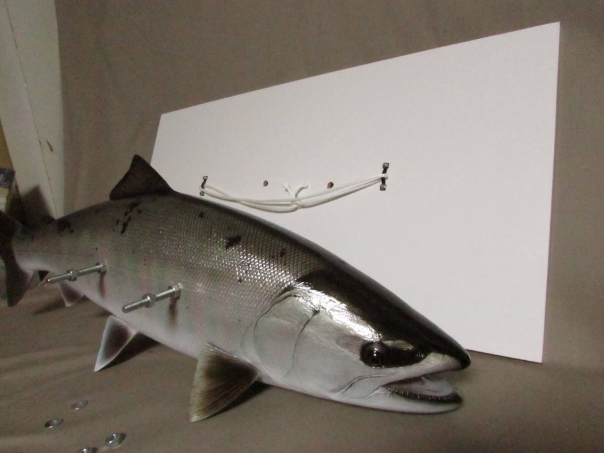 ○ハンドメイド 手作り 64cmサクラマス 桜鱒 壁掛け 魚模型