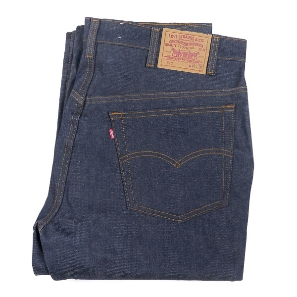 送料無料 デッドストック 80s Levis 517 1988 ビンテージ リーバイス ブーツカット ジーンズ リジッド デニム パンツ 赤タブ USA製 古着_画像1