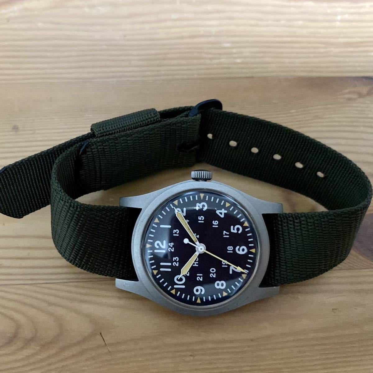 ハミルトン米軍官給品 MIL-W-46374B ミリタリーウォッチ 1978年製