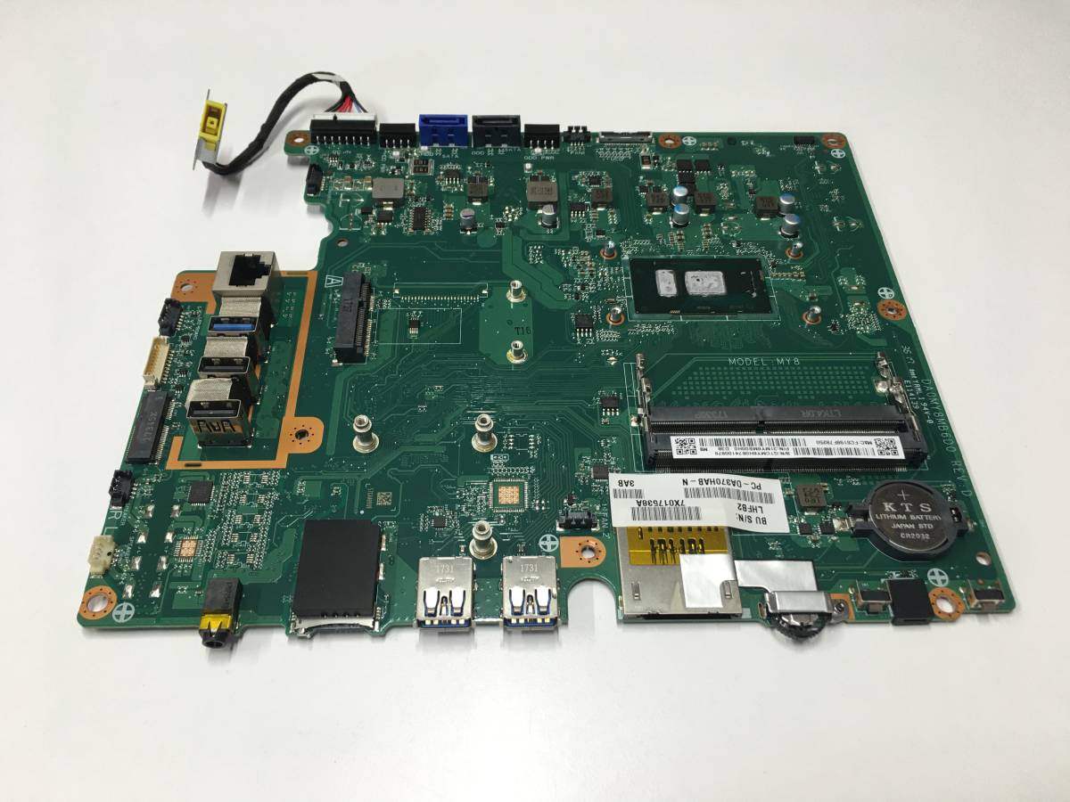 B19597)NEC LAVIE DA370/H(PC-DA370HAB-N) 用マザーボード搭載Intel Celeron 3865U 1.80GHz 中古動作品