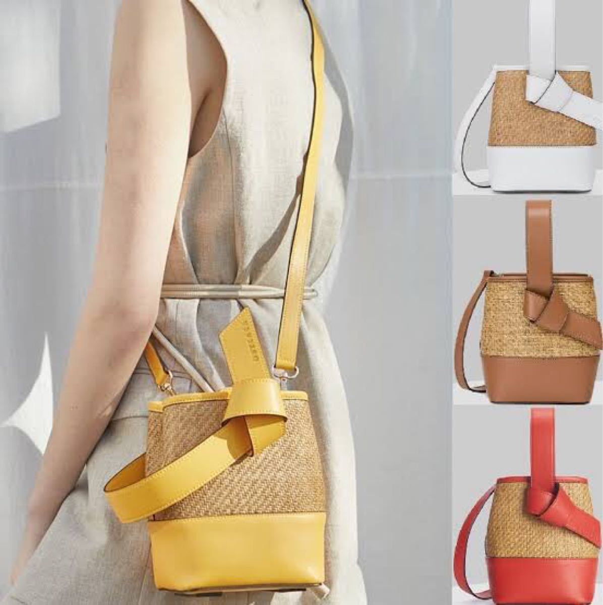 美品】OSTKAKA LYCKA MINI RATTAN かごバッグ・ショルダーバッグ | www
