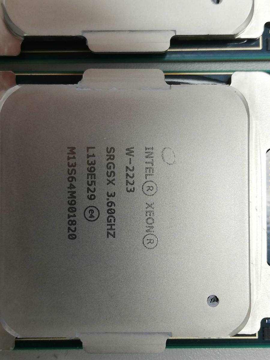 Intel Xeon Processor W-2223 Cascade Lake LGA2066 3.6GHz 2個セット