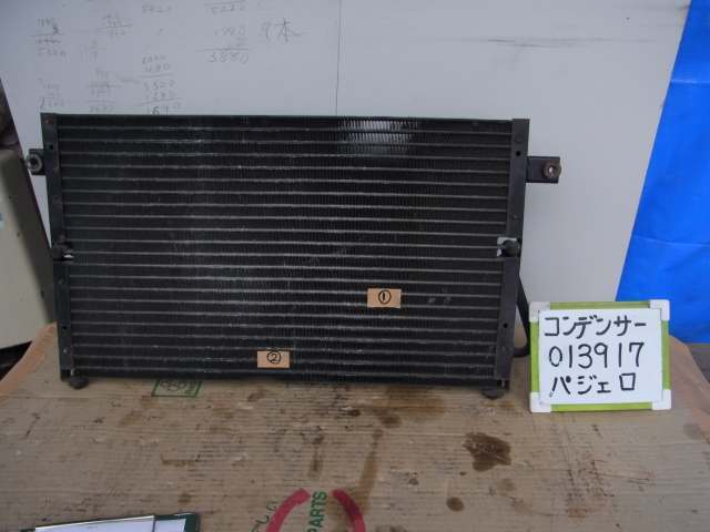  free shipping Heisei era 09 year Pajero V55W air conditioner condenser used prompt decision 