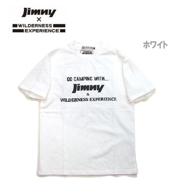 ジムニー×ウィルダネスエクスペリエンス ナンバリング64Tシャツ ホワイト M　822204　アウトドア　ポケT　スズキ　ジムニー