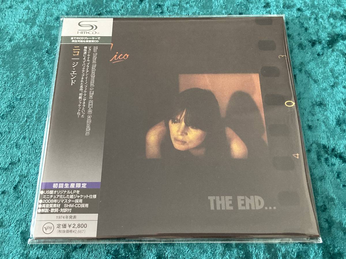 ◆ニコ◆紙ジャケット◆SHM-CD◆初回生産限定盤◆ジ・エンド◆日本盤◆帯付◆リマスター◆NICO◆THE END...◆紙ジャケ◆_画像1