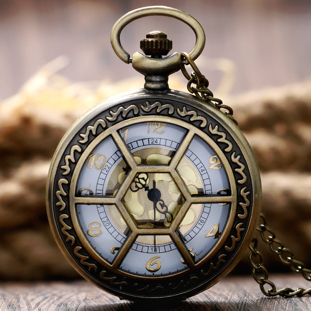 [ free shipping ][ including tax ] pocket watch pocket watch netsuk less chain attaching Vintage antique style hexagon P1050