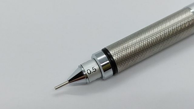 【廃盤品】三菱 Hi-uni 3051FF 製図用0.5 銀 シャープペンシル