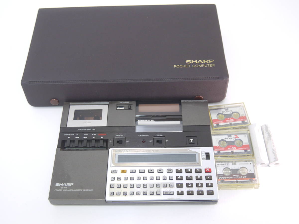 656 SHARP pocket computer CE-125/PC-1251 sharp pocket computer printer & micro cassette recorder 