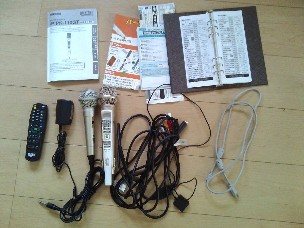 動作美品☆ONSTAGE オンステージ PK-110GT パーソナルカラオケ