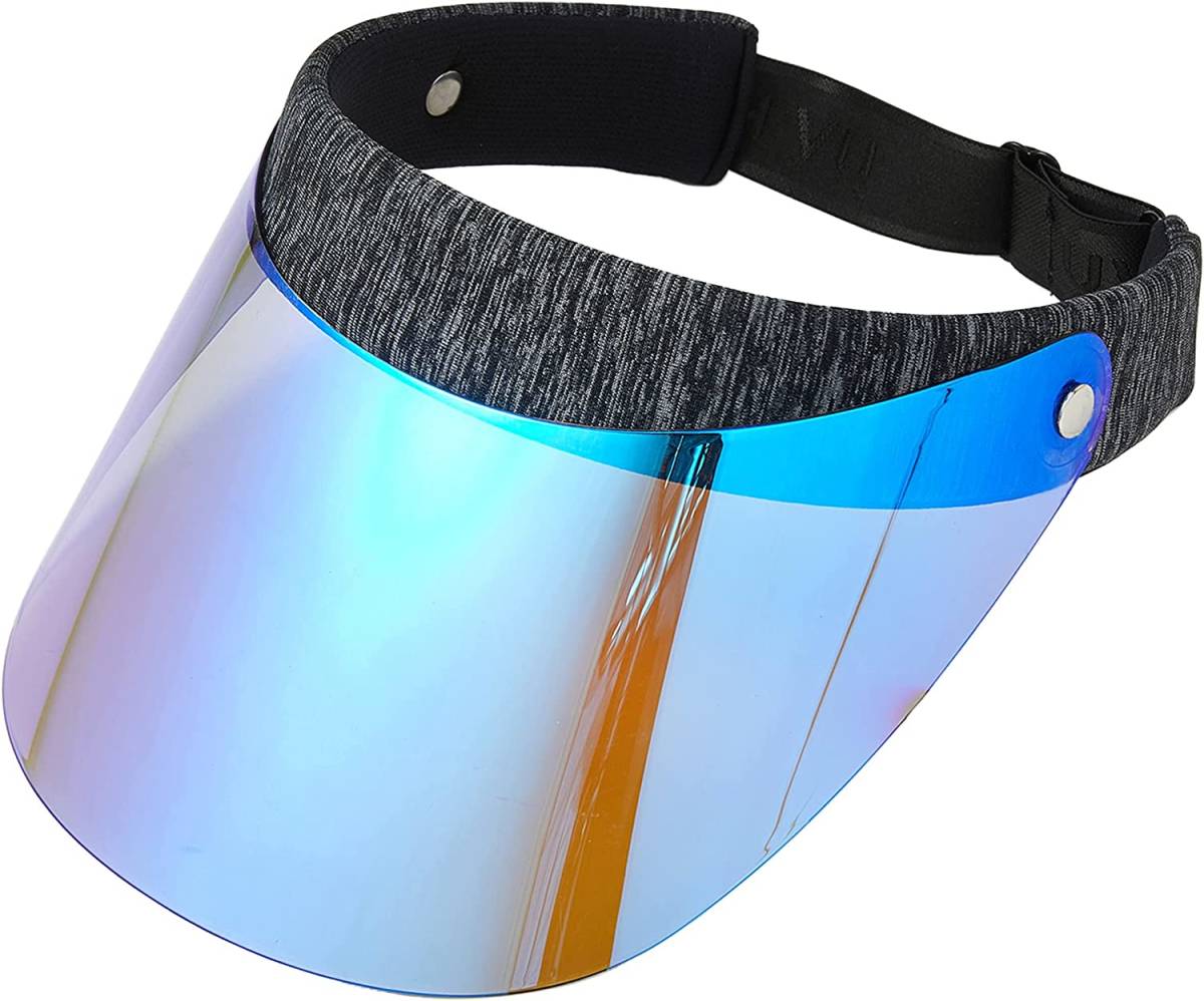 cnuv козырек UV cut женский тент шляпа солнечный шляпа UPF50+ градация 360° передвижной тип смещение нет выдерживающий высокая температура голубой 