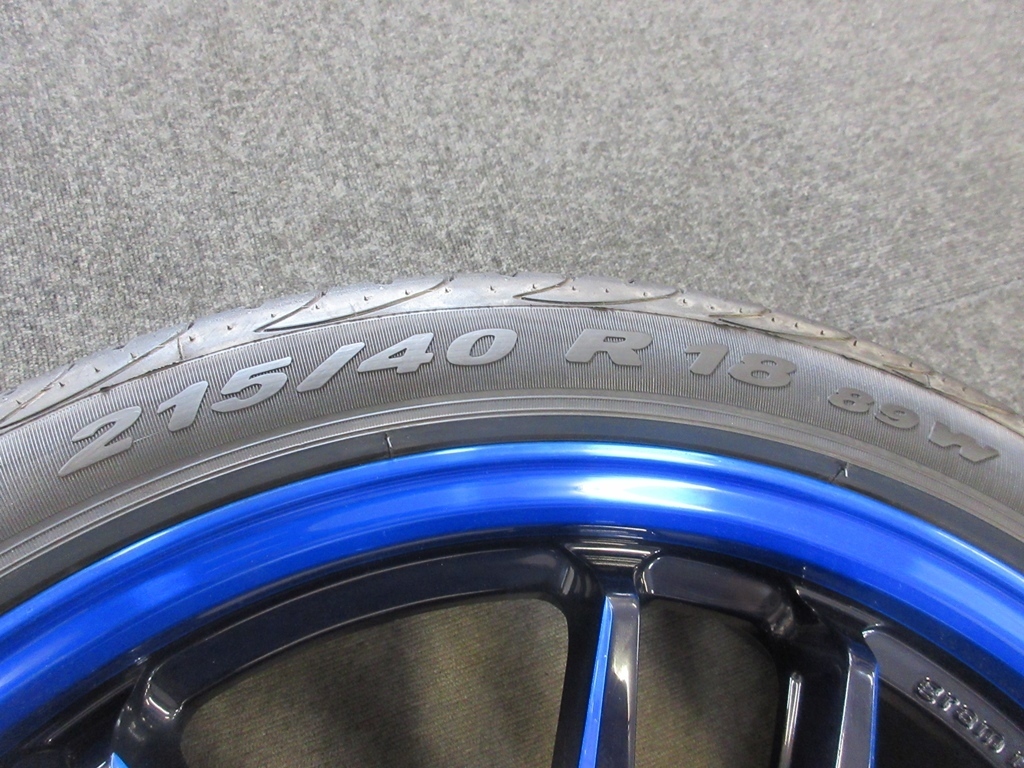 RAYS グラムライツ57 18インチ 7.5j +50 PCD100 ピレリ 215/40R18 プリウス_画像4