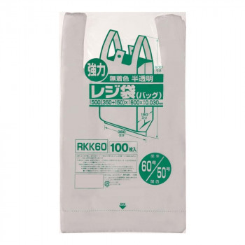 お気に入り 関東60号/関西50号 レジ袋 ジャパックス 半透明 RKK60 100