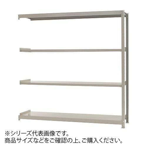 軽中量ラック　耐荷重200kgタイプ　連結　間口1500×奥行450×高さ2400mm　4段　アイボリー_画像1