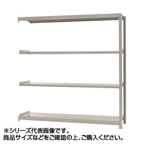 軽中量ラック　耐荷重150kgタイプ　連結　間口900×奥行450×高さ1200mm　4段　アイボリー_画像1