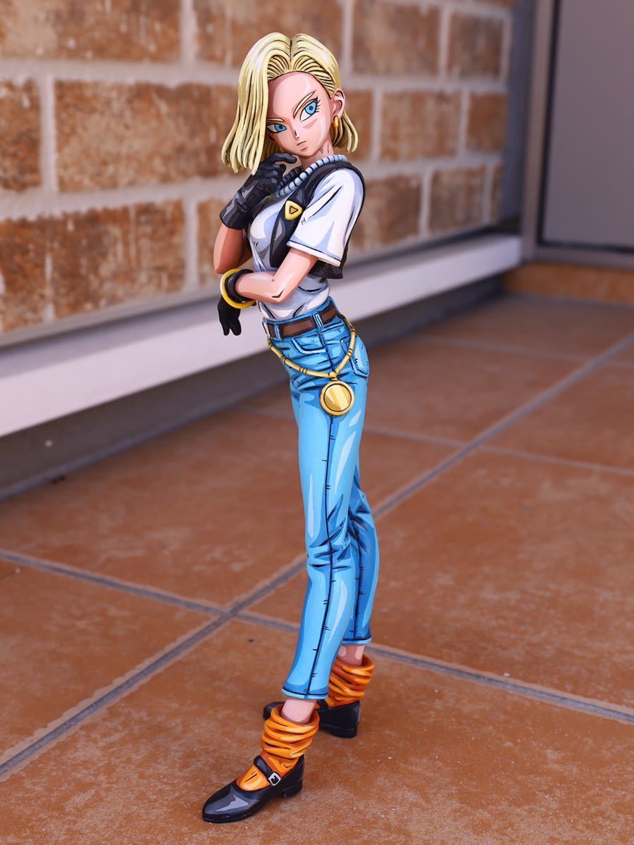 ドラゴンボール 人造人間18号 フィギュア リペイント グリッター