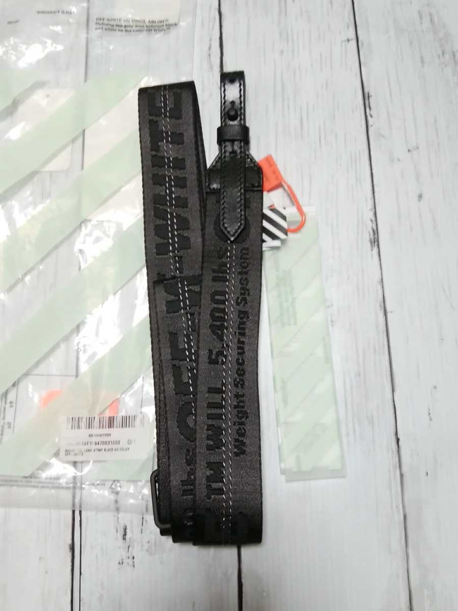 off-white industrial long strap/black/オフホワイト/ストラップ/黒