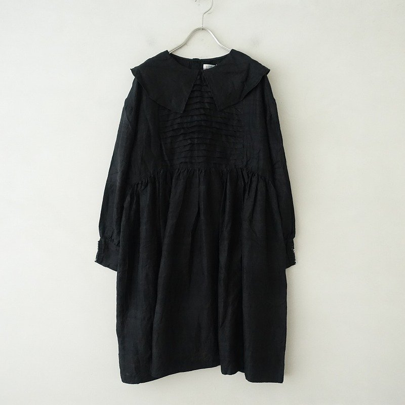 □【定価3.5万】ブノン BUNON *バックボタンチュニック*Fシルク長袖