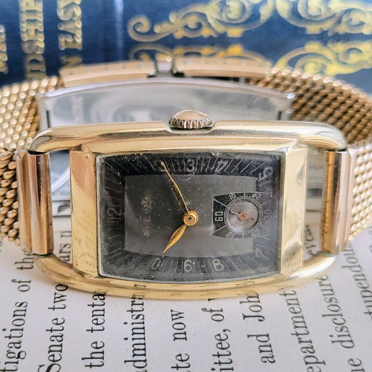 激レア】ブローバ/Bulova/ゴールド/1940年代/アンティーク/24mm