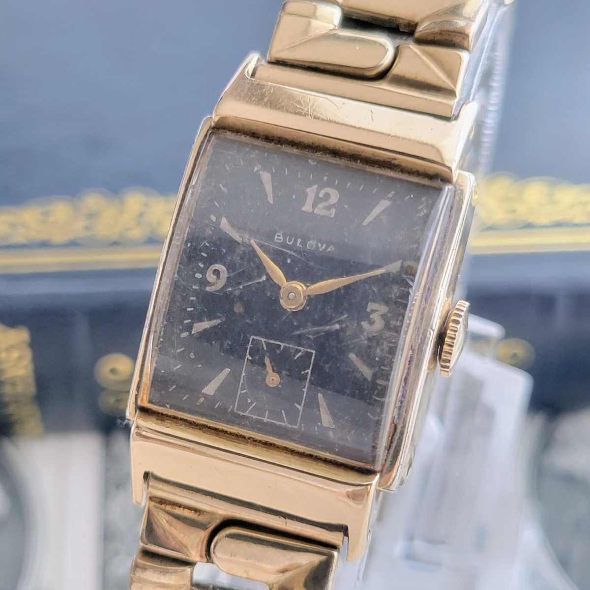 1点限り】ブローバ/Bulova/ゴールド/1940年代/アンティーク/22mm
