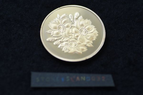  japanese Sakura memory coin Gold plating coin collection financing coin replica series memory gift gold A040
