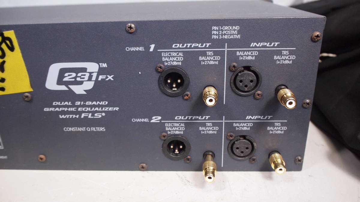 PEAVEY 　Q231FX 　2ch 　31BAND　　グラフィックイコライザー　完動品【3ヶ月保証 】