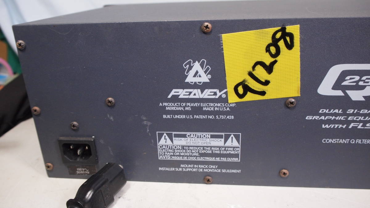 PEAVEY 　Q231FX 　2ch 　31BAND　　グラフィックイコライザー　完動品【3ヶ月保証 】