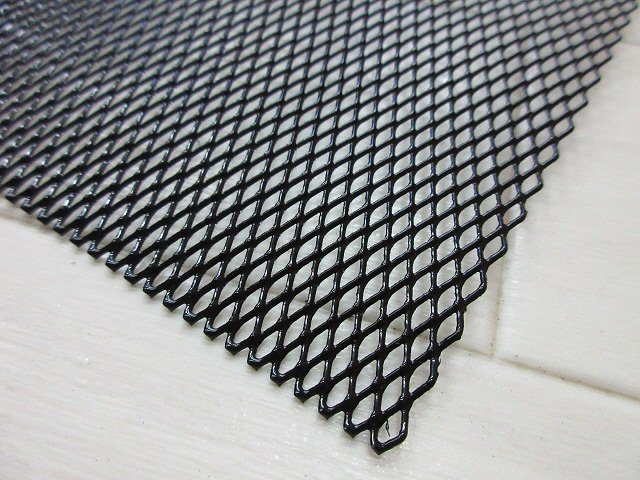  mesh grille net aluminium mesh .. shape 3×6 small eyes mesh net 1M×32cm black black aero net dress up one-off . shape G