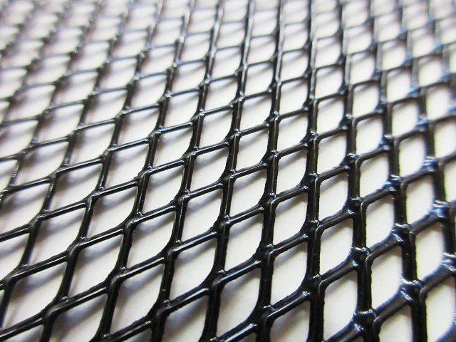 mesh grille net aluminium mesh .. shape 3×6 small eyes mesh net 1M×32cm black black aero net dress up one-off . shape G