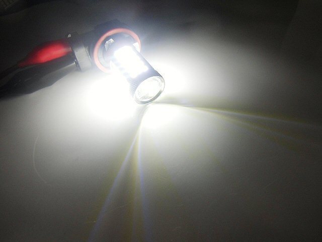 メール便可 12V 激白 6000k 66連 LED H8/H11/H16 フォグランプ 白/ホワイト/純正交換 フォグ JB23 ジムニー/HA24 アルト C26 セレナ Gの画像2